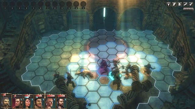 Tak wygląda plansza po zawaleniu się filarów. - Posiadłość hrabiego Uriasa | Rozdział 4 - Urias - zadania główne | Blackguards - Blackguards - poradnik do gry