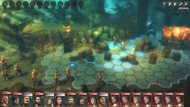 Przeciwnicy stoją blisko siebie, przydają się tu czary obszarowe. - Napad na karawanę i zdarzenia losowe | Rozdział 3 - Lysander - zadania główne - Blackguards - poradnik do gry