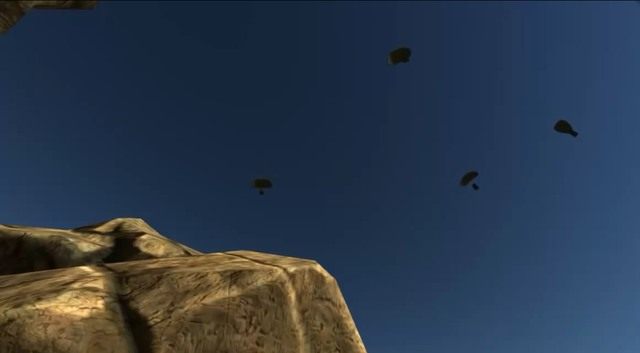 Spadające skrzynki z przedmiotami zrzucone przez samolot - Nalot w Rust - Rust - przewodnik przetrwania - poradnik do gry