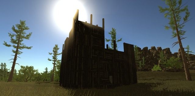 Przykładowy dom nadający się do obrony przed agresorami - Schronienie w Rust - Rust - przewodnik przetrwania - poradnik do gry