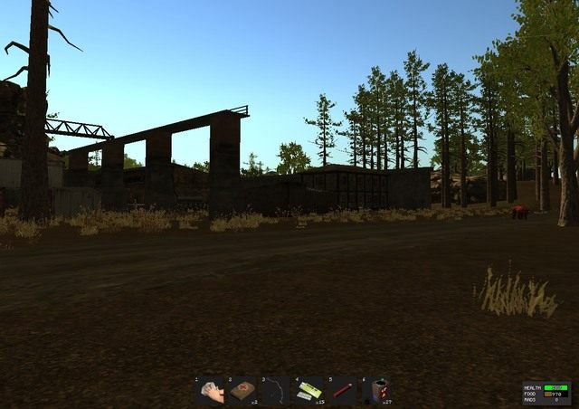 Radioaktywny teren, na którym znajdują się pozostałości po fabryce - Skażone tereny w Rust - Rust - przewodnik przetrwania - poradnik do gry