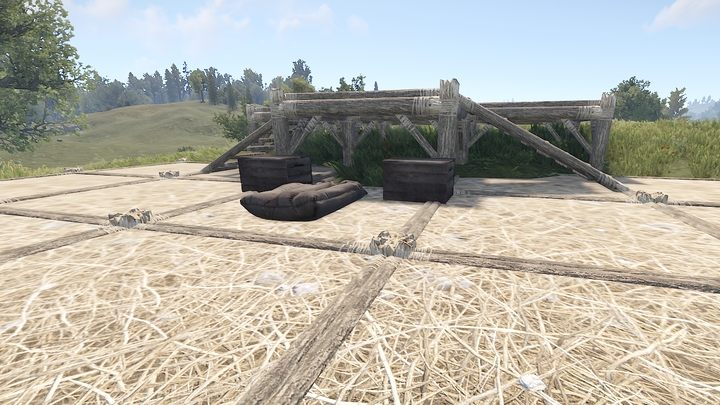 Budowę należy zacząć od fundamentu, bez niego nie będziecie mogli postawić ścian - Rust: Pierwsza baza - jak budować, ulepszać budynki - Rust - przewodnik przetrwania - poradnik do gry