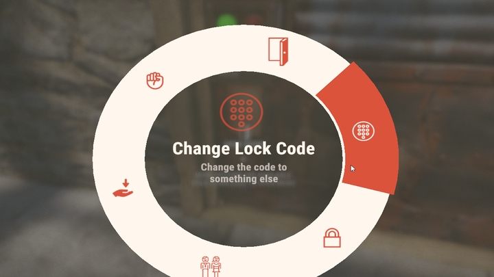 Przytrzymajcie klawisz akcji, by ustalić kod dostępu. - Rust: Pierwsza baza - jak budować, ulepszać budynki - Rust - przewodnik przetrwania - poradnik do gry