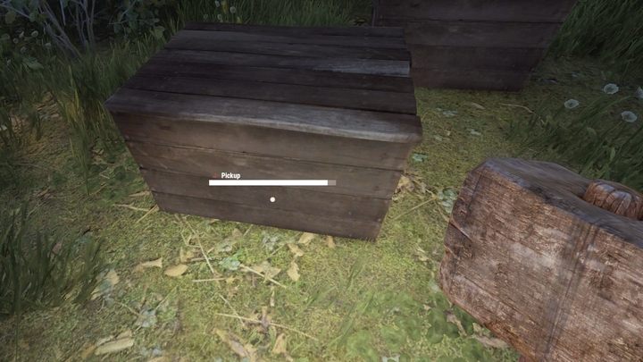 Trzymając w ręce Młotek możecie również podnosić przedmioty, przetrzymując przycisk akcji (E) - Rust: Źle postawione elementy - jak usunąć? - Rust - przewodnik przetrwania - poradnik do gry