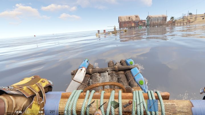 Kajak, to jeden ze środków transportu wodnego, który możecie zbudować - Rust: Podstawowy transport - konie, samochody i inne - Rust - przewodnik przetrwania - poradnik do gry