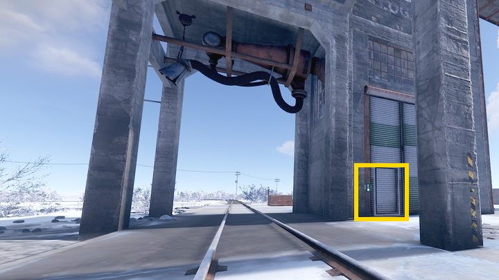 Następnie udajcie się do Zajezdni kolejowej i ustawcie wagony pod wyciągarką - Rust: Pociąg - jak opróżnić wagony? - Rust - przewodnik przetrwania - poradnik do gry