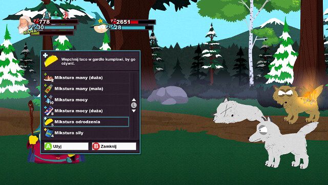 Miej ze sobą zawsze zapas mikstur - Mikstury | Walka w South Park - Kijek Prawdy - South Park: Kijek Prawdy - poradnik do gry