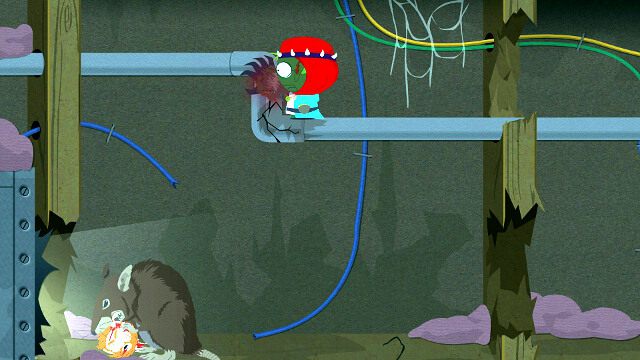 Po wejściu do środka omiń pułapkę - Pokonaj majtkowe gnomy/Defeat the underpants gnomes | Opis przejścia - South Park: Kijek Prawdy - poradnik do gry