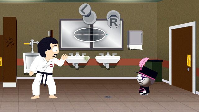 W Centrum kultury obejrzysz przerywnik filmowy - Pozyskaj nowych sojuszników/Gain New Allies | Opis przejścia - South Park: Kijek Prawdy - poradnik do gry