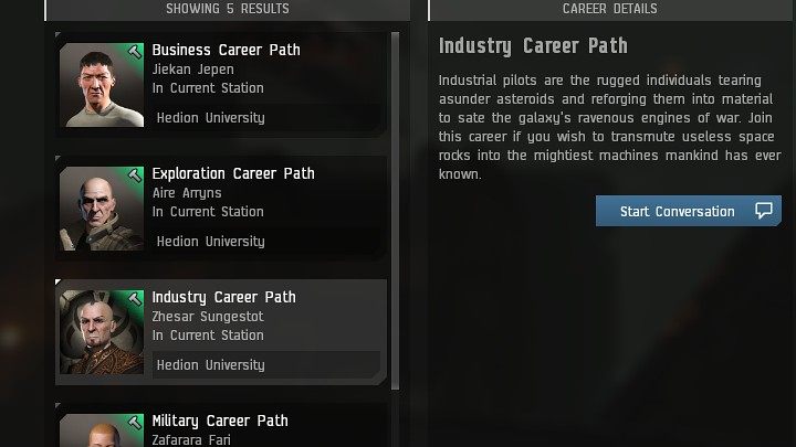 Łańcuch misji Business Career Path w grze EVE Online nazywa się Balancing the Books i składa się z 10 zadań, w których będziecie musieli wydobywać rudę, odzyskiwać materiały, hakować, a także pełnić funkcję pośrednika i dostarczać przedmioty agentom znajdujących się w różnych systemach - EVE Online: Agenci Kariery (Career Agents) - EVE Online - poradnik do gry