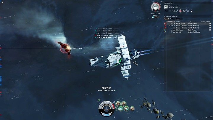 W trakcie tego krótkiego, aczkolwiek intensywnego szkolenia w grze EVE Online, nauczycie się podstaw sterowania statkiem i walki: zmieniania widoku kamery, orbitowania dookoła celu, blokowania celu, atakowania, a także korzystania z dodatkowych modułów ofensywnych - EVE Online: Samouczek 2021 - EVE Online - poradnik do gry