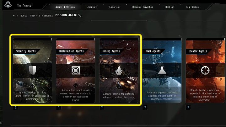 W grze EVE Online można wyróżnić następujące typy misji - EVE Online: Misje - jak rozpocząć? - EVE Online - poradnik do gry