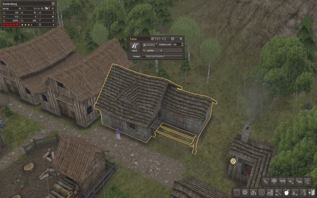 To tutaj powstają ubrania chroniące przed zimnem. - Ubrania w Banished | Wydobycie i obróbka surowców - Banished - poradnik do gry