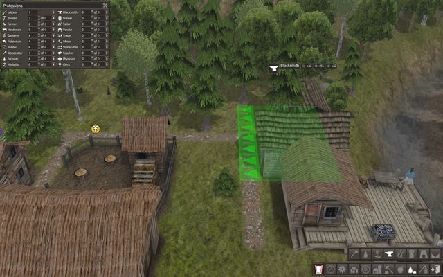 Teraz pora zbudowanie chatki kowala (Blacksmith) - pozwoli Ci ona na skonstruowanie pierwszych narzędzi i znacznie usprawni proces wydobycia surowców - Rozpoczęcie rozgrywki - Banished - poradnik do gry