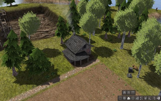 Murowana chatka zapewnia lepszą ochronę przed mrozem. - Domy i budynki mieszkalne w Banished | Budynki - Banished - poradnik do gry