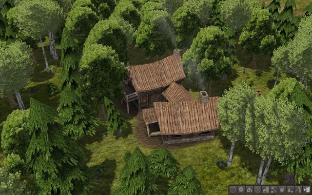 Chatka myśliwska to pewne źródło sarniny i skóry na początku rozgrywki. - Produkcja żywności w Banished | Budynki - Banished - poradnik do gry