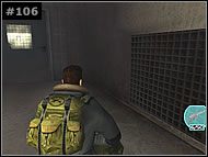 Dalszą drogę musisz pokonać samotnie tunelem wentylacyjnym - rozwal kratę [#106] widoczną na prawo od zamkniętych drzwi - [Misja 11 Strata Maintenance] Opór | The Thing - The Thing - poradnik do gry