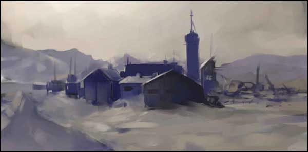 Zaczynasz z grupką podwładnych Ci żołnierzy nieopodal wejścia do zniszczonego kompleksu - Poradnik do gry - [Misja 1: US Base] Początek koszmaru | The Thing - The Thing - poradnik do gry