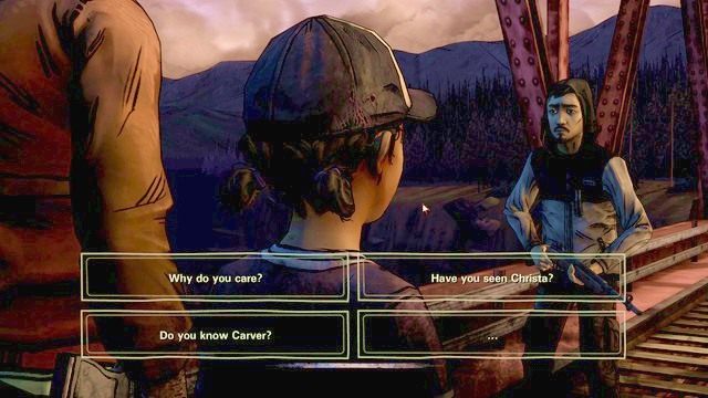 Rozmowa z nieznajomym - Rozdział 5 - Crossing Bridge | Epizod 2 - A House Divided - The Walking Dead - Season Two - poradnik do gry