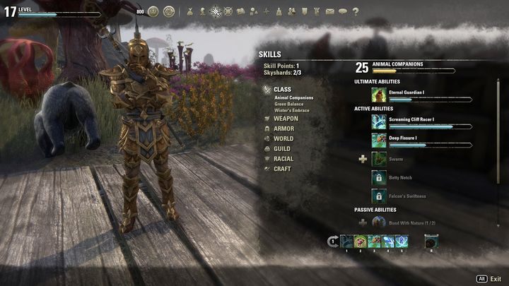 Poniżej znajdziesz rekomendowany build dla postaci Warden do grania w pojedynkę - ESO Morrowind: Warden - granie w pojedynkę - The Elder Scrolls Online - poradnik do gry