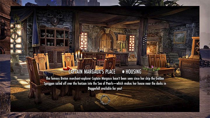 W TESO bohater może mieć liczne domy i mieszkania, przy czym prawie wszystkie wymagają uiszczenia opłaty - domy możesz kupować za złoto (Septimy) lub za korony (Crowns), czyli za specjalną walutę pozyskiwaną za prawdziwe pieniądze - ESO: Porady na start - The Elder Scrolls Online - poradnik do gry