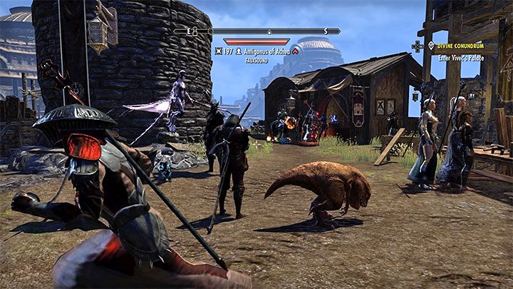 W TESO na bieżąco będziesz wpadał na graczy, którzy również odwiedzają te same lokacje - ESO i Skyrim - podobieństwa - The Elder Scrolls Online - poradnik do gry