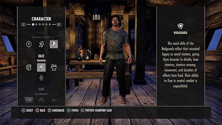 Kreator w TESO składa się z siedmiu zakładek, przy czym najważniejsza jest ta pierwsza - Character - ESO: Kreator postaci, najlepszy pierwszy bohater, porady - The Elder Scrolls Online - poradnik do gry