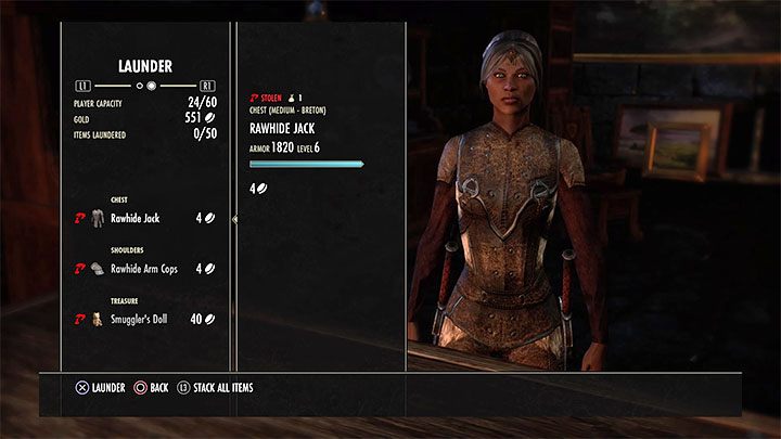 W The Elder Scrolls Online przedmioty pochodzące z kradzieży mają specjalne oznaczenie (czerwona ikona ręki), w wyniku czego nie możesz ich wystawiać na sprzedaż i mogą ci zostać odebrane w momencie zatrzymania przez strażnika - ESO: Justice System - przestępstwa, system kar - The Elder Scrolls Online - poradnik do gry