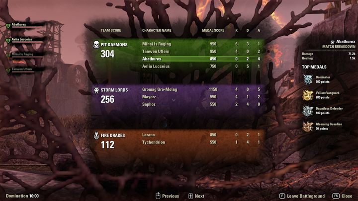 Za każdy ukończony mecz, gracz zdobywa różnorakie nagrody - ESO Morrowind: Battlegroundy - The Elder Scrolls Online - poradnik do gry