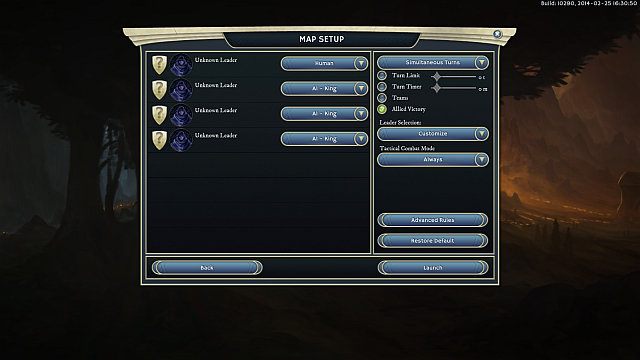 Ekran tworzenia nowej gry. - Podstawowe informacje o grze Age of Wonders III | Podstawy - Age of Wonders III - poradnik do gry