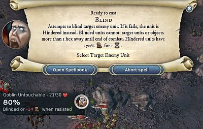 Podczas walki możliwe jest rzucanie zaklęć bojowych, które mogą mieć wpływ zarówno na Twoje jak i wrogie jednostki, a czasami na wszystkie znajdujące się na polu bitwy - Podstawowe informacje | Walka w Age of Wonders III - Age of Wonders III - poradnik do gry