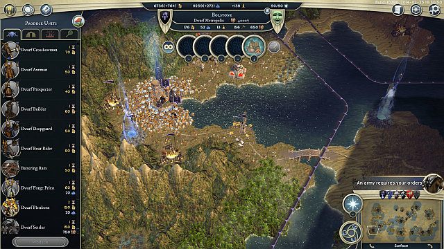 Bardzo dobrze rozwinięta metropolia pozwala na niemal natychmiastową produkcję jednostek. - Ogólne informacje | Rasy i jednostki w Age of Wonders III - Age of Wonders III - poradnik do gry