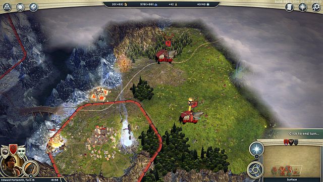 Po przejściu przez most natrafisz na idealne miejsce, aby zrobić użytek z nowo nabytych osadników i założyć kolejne miasto (patrz screen) - Bunt na Północy | Kampania Wspólnoty w Age of Wonders III - Age of Wonders III - poradnik do gry
