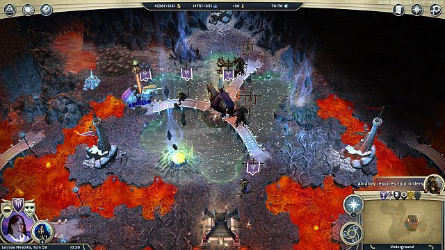 W końcu dojdziesz do miejsca ukazanego na screenie - Nawiedzone Nirvenkiln | Kampania Wspólnoty w Age of Wonders III - Age of Wonders III - poradnik do gry