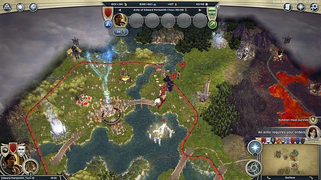 Sundren przyprowadzi z sobą znaczne siły. - Ostatnia szansa | Kampania Wspólnoty w Age of Wonders III - Age of Wonders III - poradnik do gry