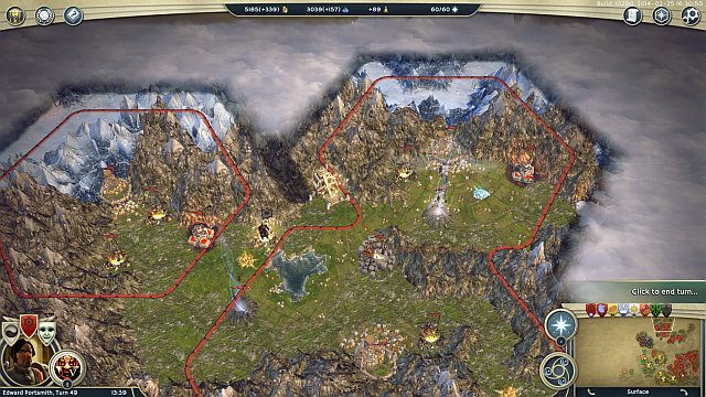 Część terenów otrzymanych za pomyślne wykonanie zadania. - Koniec starych tradycji | Kampania Wspólnoty w Age of Wonders III - Age of Wonders III - poradnik do gry