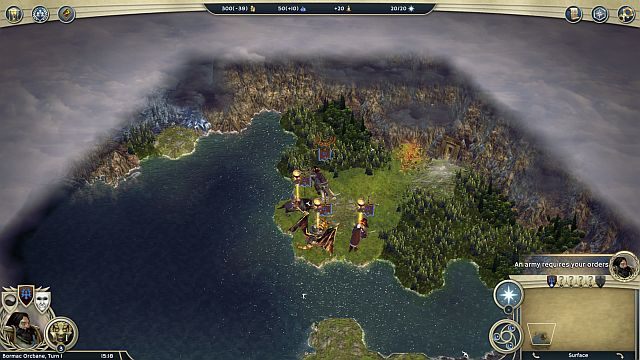 Rozpoczęcie rozgrywki. - Podziemna Erupcja | Kampania Elfiego Dworu w Age of Wonders III - Age of Wonders III - poradnik do gry