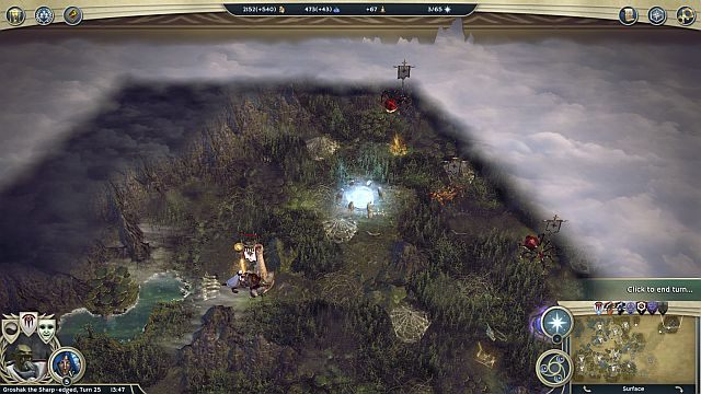 Teleport na północnym-wschodzie. Po przeniesieniu się do podziemi otrzymasz sporo jednostek. - Dzika magia | Kampania Elfiego Dworu w Age of Wonders III - Age of Wonders III - poradnik do gry