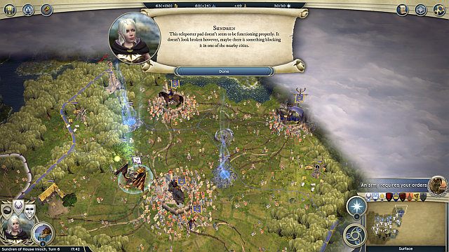 Aktywowanie teleportów umożliwi na szybkie przesyłanie posiłków. - Furia starożytnych | Kampania Elfiego Dworu w Age of Wonders III - Age of Wonders III - poradnik do gry