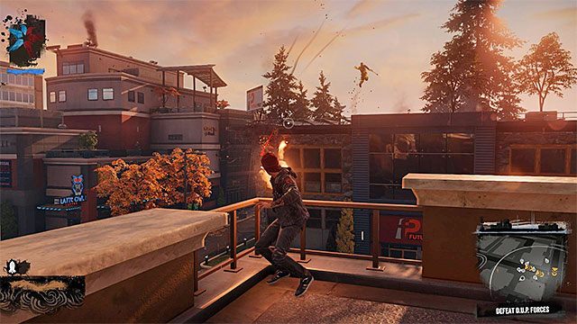 Atakowanie wrogów na odległość jest zazwyczaj bezpieczniejsze, aczkolwiek musisz wykazać się większą celnością - 2. Walka - inFamous: Second Son w 10 prostych krokach