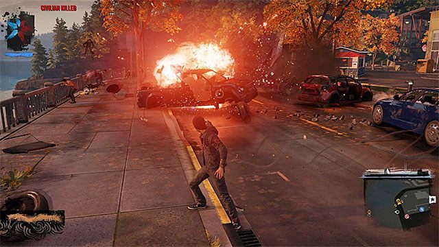 Niszczenie elementów otoczenia jest niejednokrotnie pomocne w pozbywaniu się przeciwników - 2. Walka - inFamous: Second Son w 10 prostych krokach