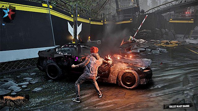 Dym możesz pobierać m.in. z wraków pojazdów - 6. Dym - inFamous: Second Son w 10 prostych krokach