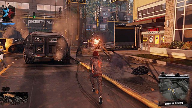 Musisz pokonać wszystkie oddziały D.U.P., które pojawią się w okolicy - 9. Przejmowanie dzielnic - inFamous: Second Son w 10 prostych krokach