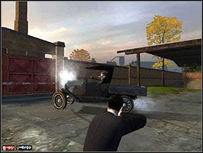Ruszamy w prawo i wchodzimy do budynku po lewej - Misja 16 - Szczęściarz | Mafia The City of Lost Heaven - Mafia: The City of Lost Heaven - poradnik do gry