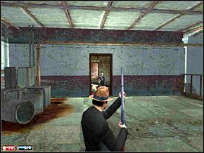 Idziemy dalej, po prawej stronie mamy apteczkę - Misja 18 - Kampania wyborcza | Mafia The City of Lost Heaven - Mafia: The City of Lost Heaven - poradnik do gry