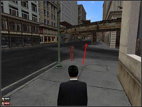 Wchodzimy na peron schodami po prawej stronie ulicy, czekamy na kolejkę (po drugiej stronie stacji będzie czekał Pauli - Misja 20 - Robota na boku | Mafia The City of Lost Heaven - Mafia: The City of Lost Heaven - poradnik do gry