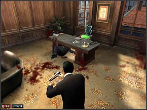Podbiegamy do biurka, zabieramy dokumenty i mocujemy ładunki wybuchowe (klawisz akcja) - Misja 8 - Dziwka | Mafia The City of Lost Heaven - Mafia: The City of Lost Heaven - poradnik do gry