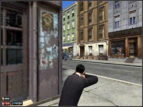 Uwaga, jeden z napastników może wypaść z podwórka, z którego przyszliśmy - Misja 14 - Bon apetit! | Mafia The City of Lost Heaven - Mafia: The City of Lost Heaven - poradnik do gry