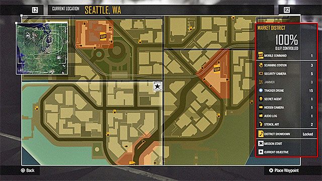 Informacje na temat pozostałych aktywności wyświetlane są po prawej stronie - Informacje wstępne - Miasto - inFamous: Second Son - poradnik, opis przejścia, miasto