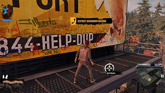 Miejsce rozpoczęcia bitwy o dzielnicę - Queen Anne - Przejęcie kontroli - Miasto - inFamous: Second Son - poradnik, opis przejścia, miasto 